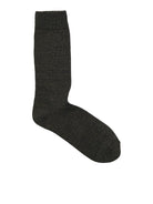 Black sock on a white background