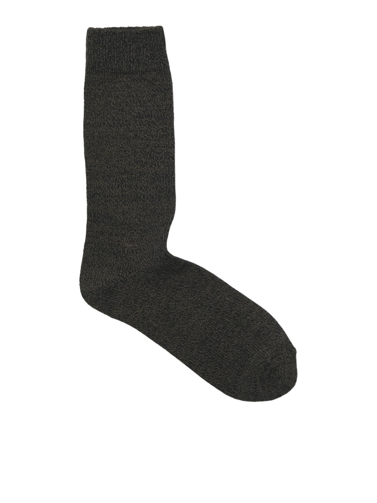 Black sock on a white background