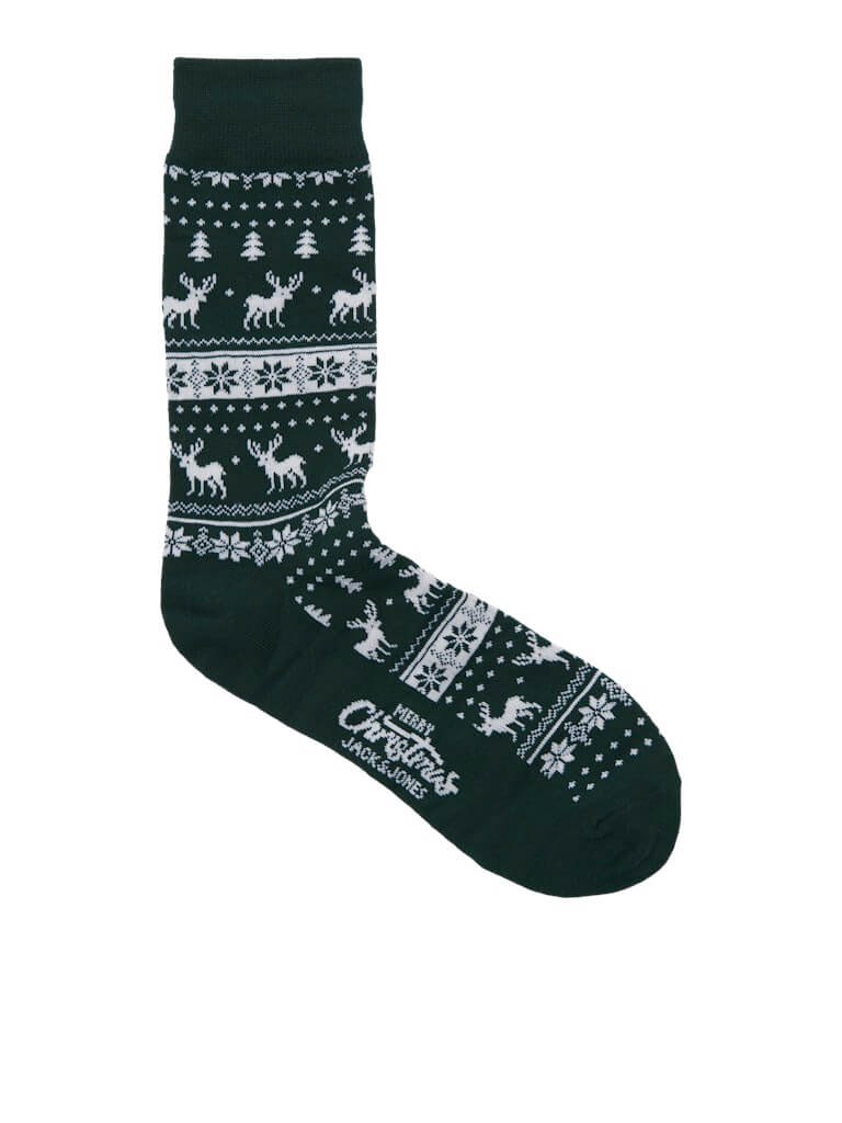 Jack & Jones 3 Pack Christmas Socks Gift Box – Cosy Festive Calf Length