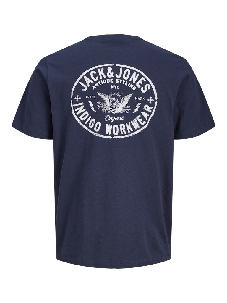Jack & Jones JORRETRO Men’s 3-Pack Crew Neck T-Shirts – White, Red, Navy Blue