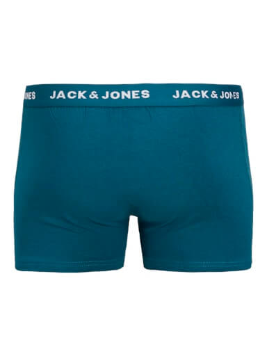 Jack & Jones Jacteo Solid Boxer Trunks 5 Pack - Navy Blazer/Wine/Black/Green/Blue