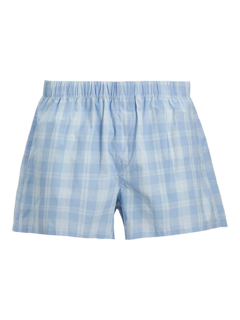 Jack & Jones Jacmilano 3 Pack Woven Boxers 100% Cotton - Chambray Blue