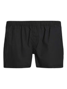 Jack & Jones Jacmilano 3 Pack Woven Boxers 100% Cotton - Poppy Seed Black / Blue Checks