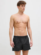 Jack & Jones Jacmilano 3 Pack Woven Boxers 100% Cotton - Indigo / Navy / Black