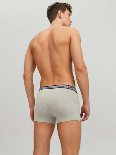 Jack & Jones 5 Pack Cotton Stretch Trunks | Men’s Everyday Underwear