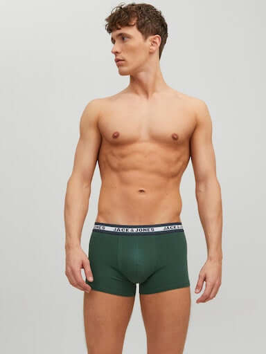 Jack & Jones 5 Pack Cotton Stretch Trunks | Men’s Everyday Underwear