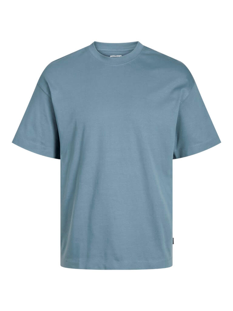 Jack & Jones JJEURBAN EDGE 1 Pack Crew Neck 100% Cotton T-Shirt - Blue