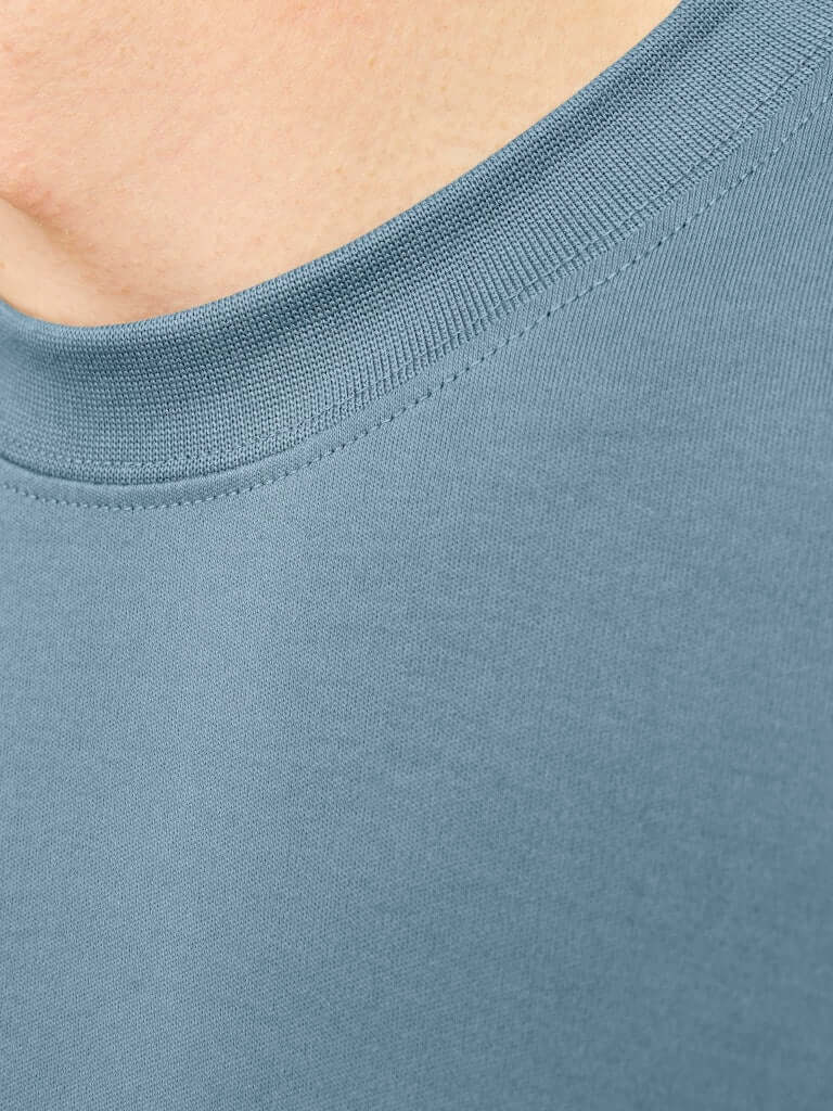 Jack & Jones JJEURBAN EDGE 1 Pack Crew Neck 100% Cotton T-Shirt - Blue