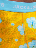 Jack & Jones 12 Pack Jachawaii Trunks - Navy Blazer/Palace Blue/Splish Splash