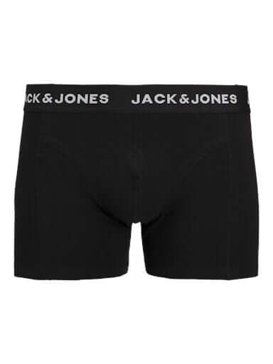 Jack & Jones Jacbrady Flower 3 Pack Cotton Stretch Trunks - Black / Multi Print