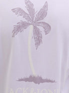 Jack & Jones 1 Pack JJSUMMER VIBES Crew Neck 100% Cotton T-Shirt - Lavender