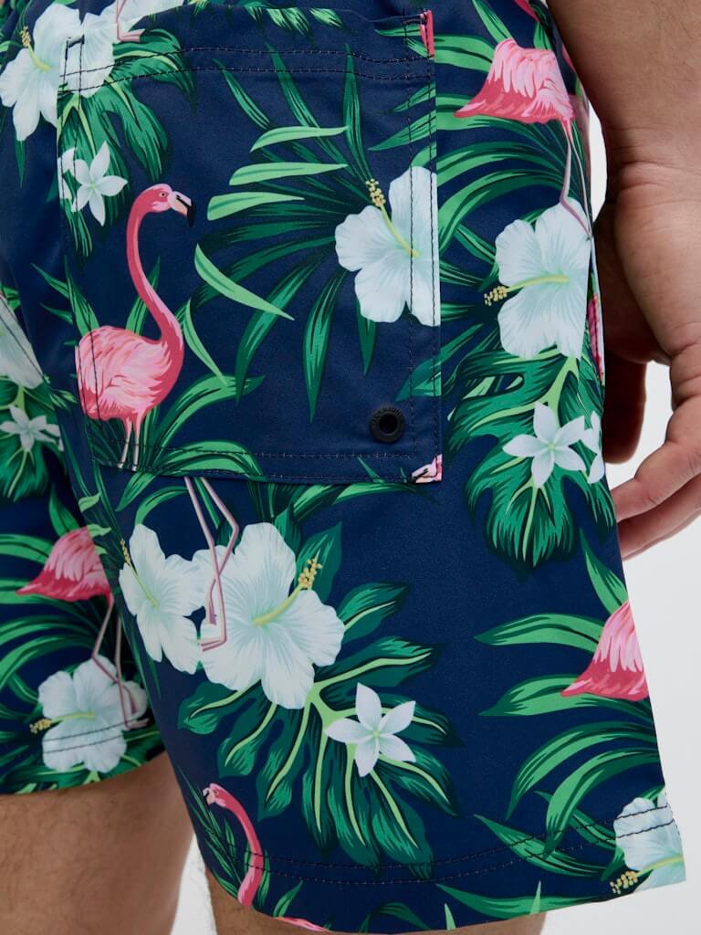 Jack & Jones Novelty AOP AKM Swim Shorts - Navy Blazer