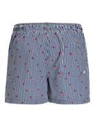 Jack & Jones Mini Stripe Swim Shorts - Navy Blazer
