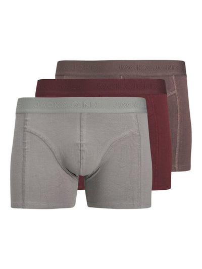 Jack & Jones Cotton Stretch Trunks 3 Pack – Multi