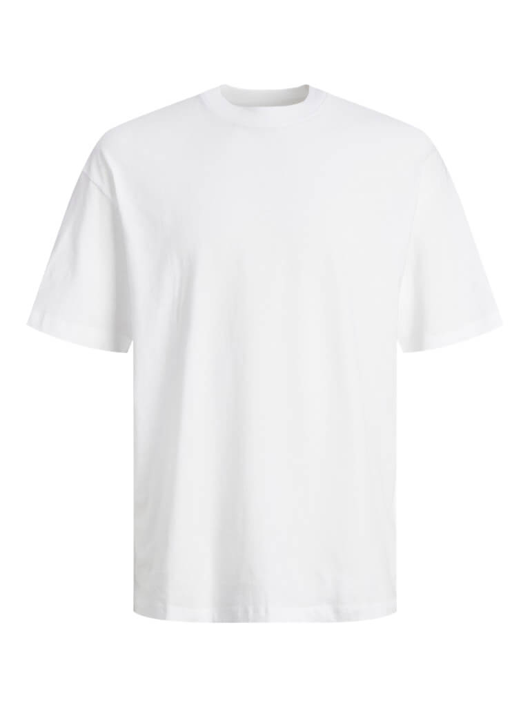 Jack & Jones Men’s 5-Pack JJHugo Crew Neck T-Shirts – 100% Cotton, Loose Fit