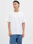 Jack & Jones Men’s 5-Pack JJHugo Crew Neck T-Shirts – 100% Cotton, Loose Fit