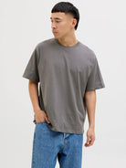 Jack & Jones Men’s 5-Pack JJHugo Crew Neck T-Shirts – 100% Cotton, Loose Fit