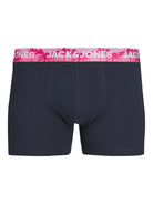 Jack & Jones JacLuca Solid Trunks 7 Pack Cotton Stretch Boxers - Navy Blazer
