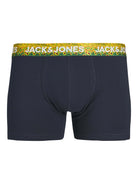 Jack & Jones JacLuca Solid Trunks 7 Pack Cotton Stretch Boxers - Navy Blazer