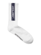 Jack & Jones 3 Pack Jacseth Sports Socks - White - Orange/Green/Blue ( Size 7-11 )