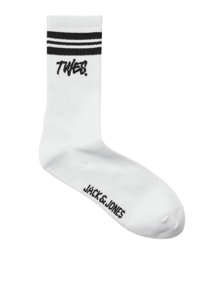 Jack & Jones 3 Pack JACTWES Sports Socks - White/Blue ( Size 7-11 )