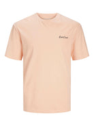 Jack & Jones JJZEKIEL Crew Neck 100% Cotton T-Shirt - Pink