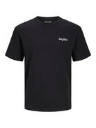 Jack & Jones JJZEKIEL Crew Neck 100% Cotton T-Shirt - Black