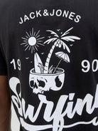 Jack & Jones JJZEKIEL Crew Neck 100% Cotton T-Shirt - Black