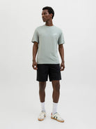 Jack & Jones JJZEKIEL Crew Neck 100% Cotton T-Shirt - Iceberg Green