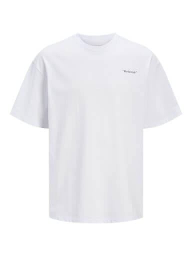 Jack & Jones 1 Pack JJCRINKLE Crew Neck 100% Cotton T-Shirt