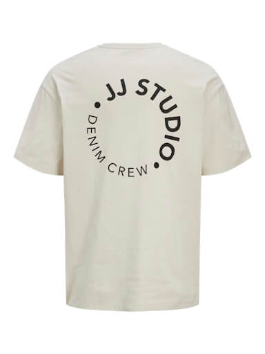 Jack & Jones 1 Pack JJCRINKLE Crew Neck 100% Cotton T-Shirt