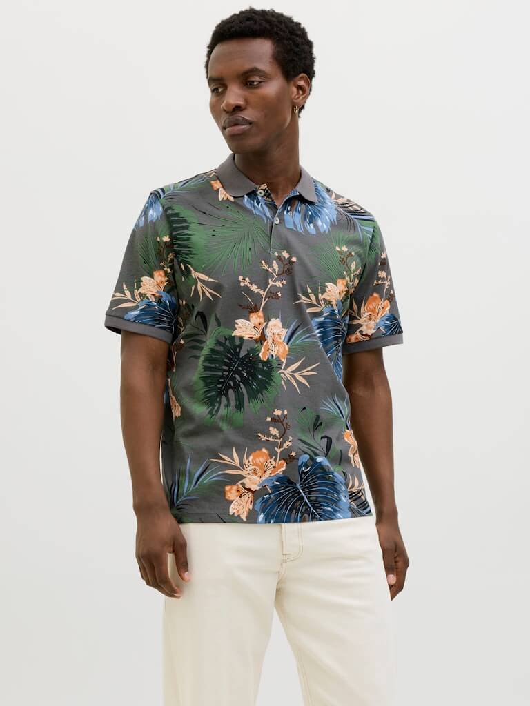 Jack & Jones HAWAII AOP Polo Shirt – Castle Rock