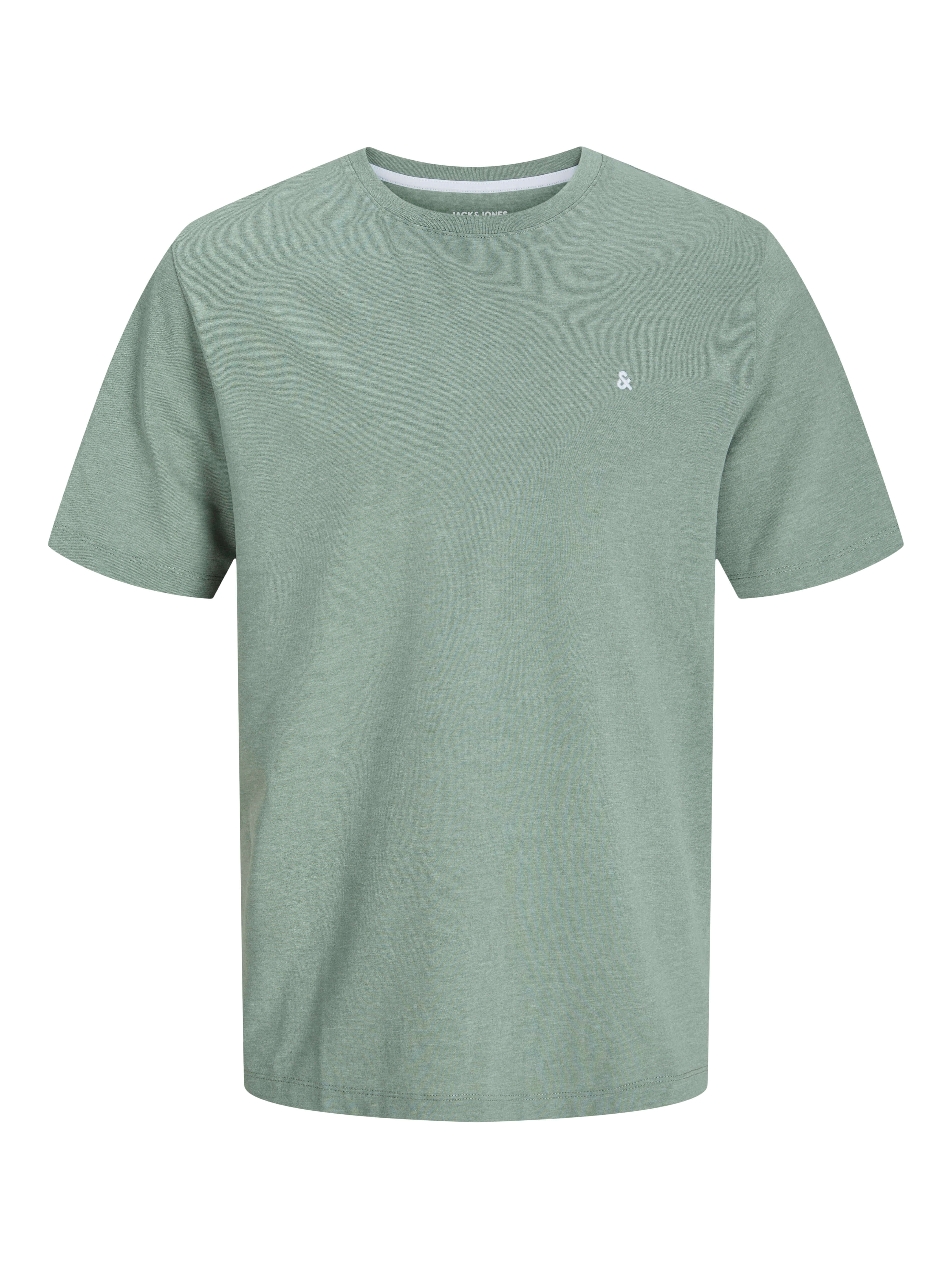 Jack & Jones 5 Pack JJEPAULOS 100% Cotton Crew Neck T-Shirts - Multi