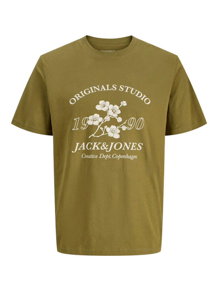 Jack & Jones 1 Pack JORJUKA Crew Neck 100% Cotton T-Shirt