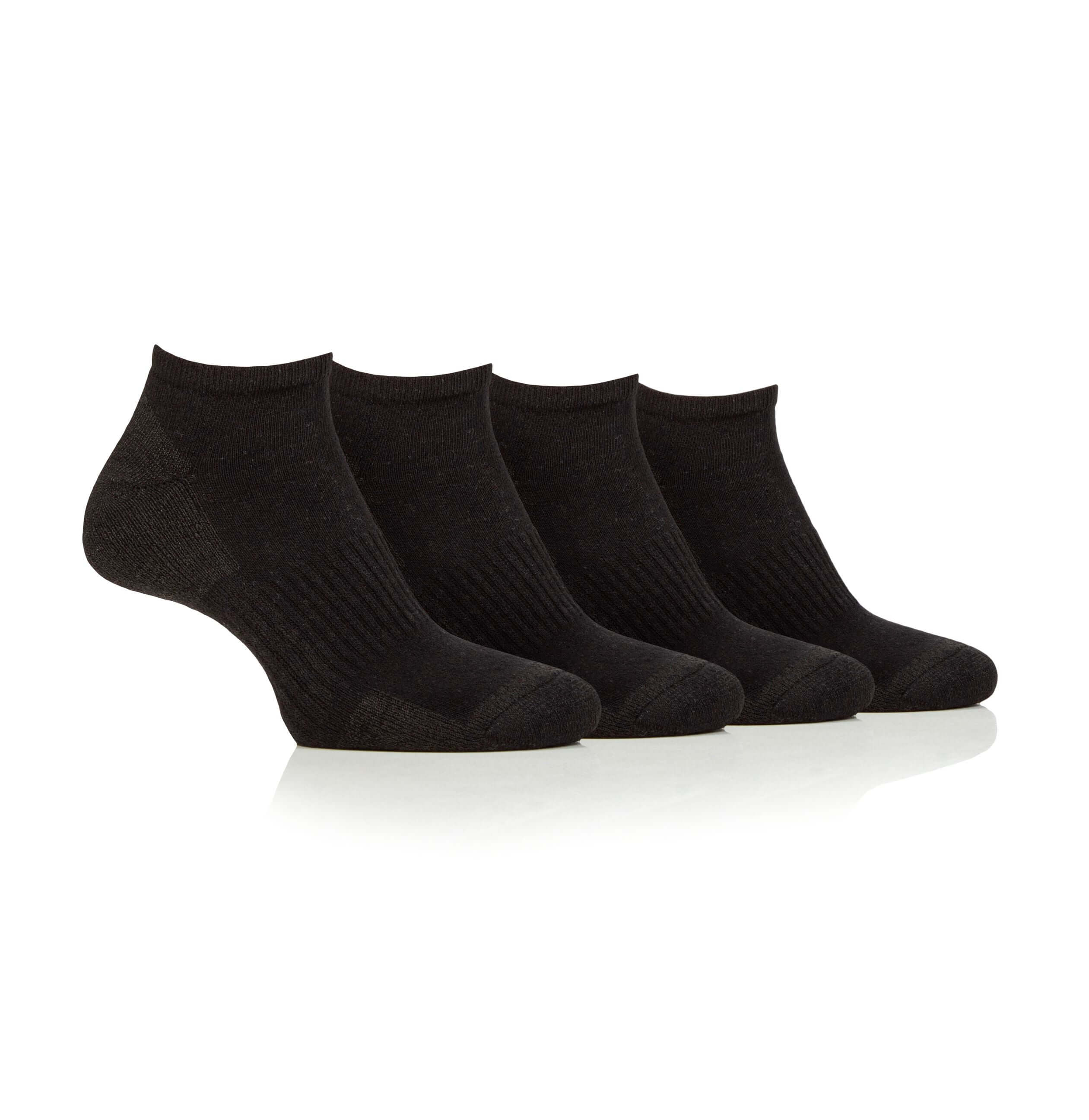 Jeep Men's 4 Pair Cushioned Sport Trainer Socks - Size (6-11)