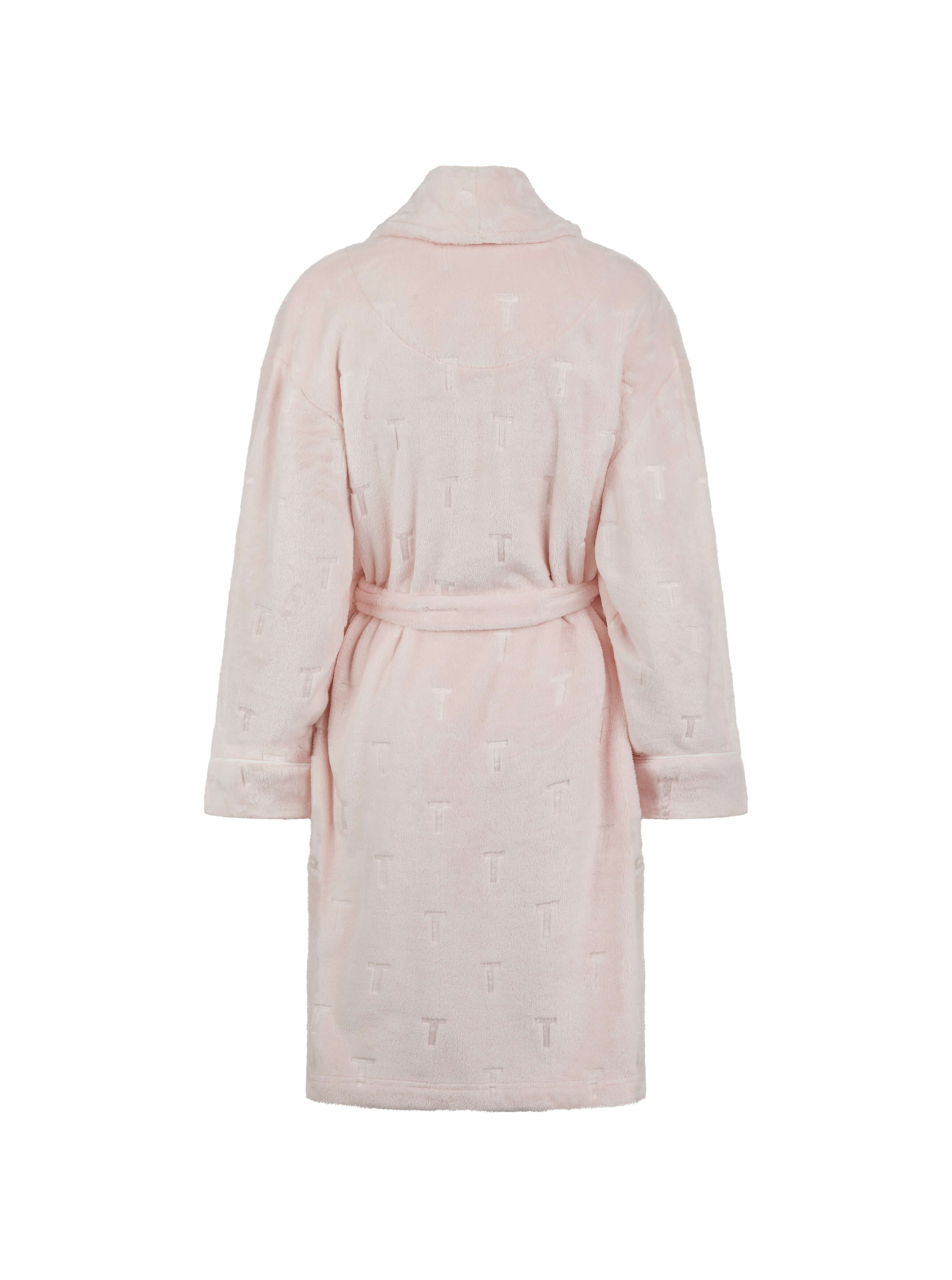 Ted Baker Jude Fluffy Dressing Gown – Pink Dogwood Bathrobe