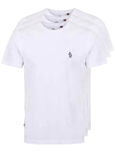 LUKE 1977 Johnys 3 Pack T-Shirt, White