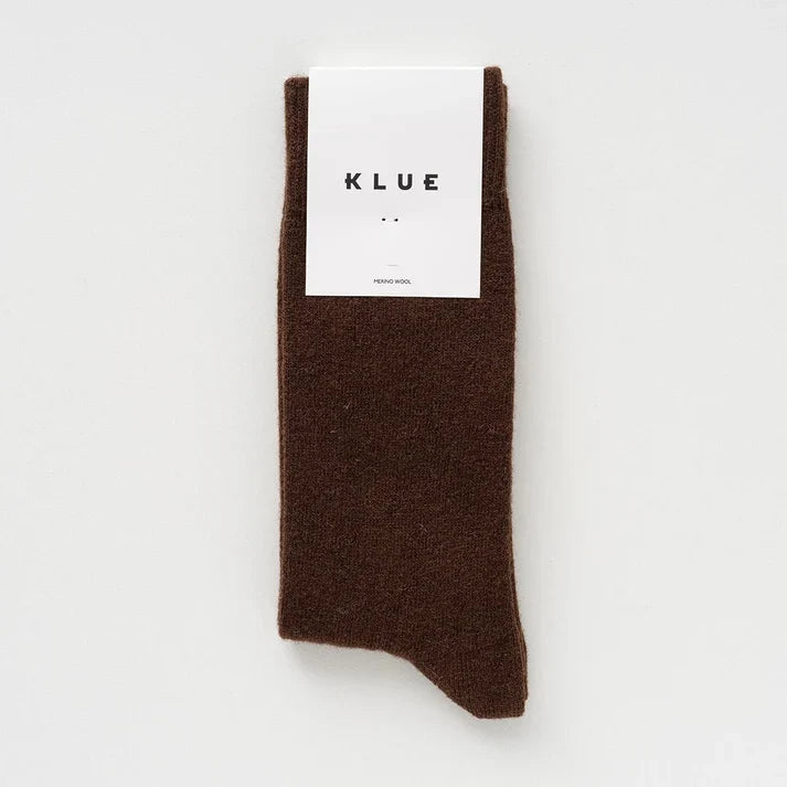 KLUE men's merino wool socks - Brown - UK 7.5-11