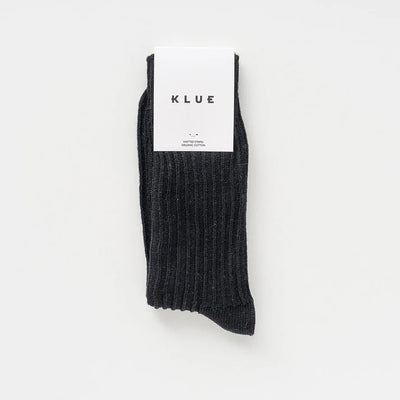 KLUE Men's Organic Cotton Knitted Rib Socks – UK 7.5–11