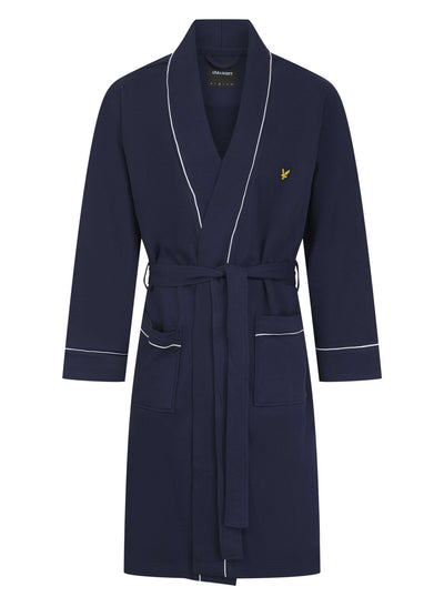 Lyle & Scott Men's Kobe Classic Kimono Bathrobe - Peacoat