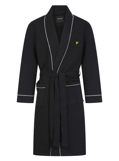 Lyle & Scott Men's Kobe Classic Kimono Bathrobe - Black
