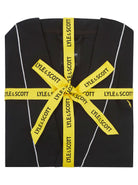 Lyle & Scott Men’s Kobe Classic Kimono Bathrobe - Black