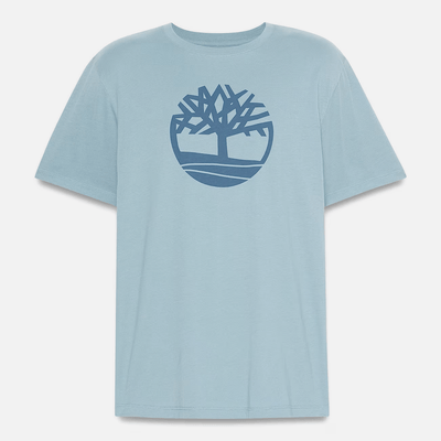Timberland Kennebec River Tree Logo T-Shirt for Men  | Blue