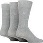 Pringle Men's 3 Pack Bamboo Gentle Grip Socks - Grey