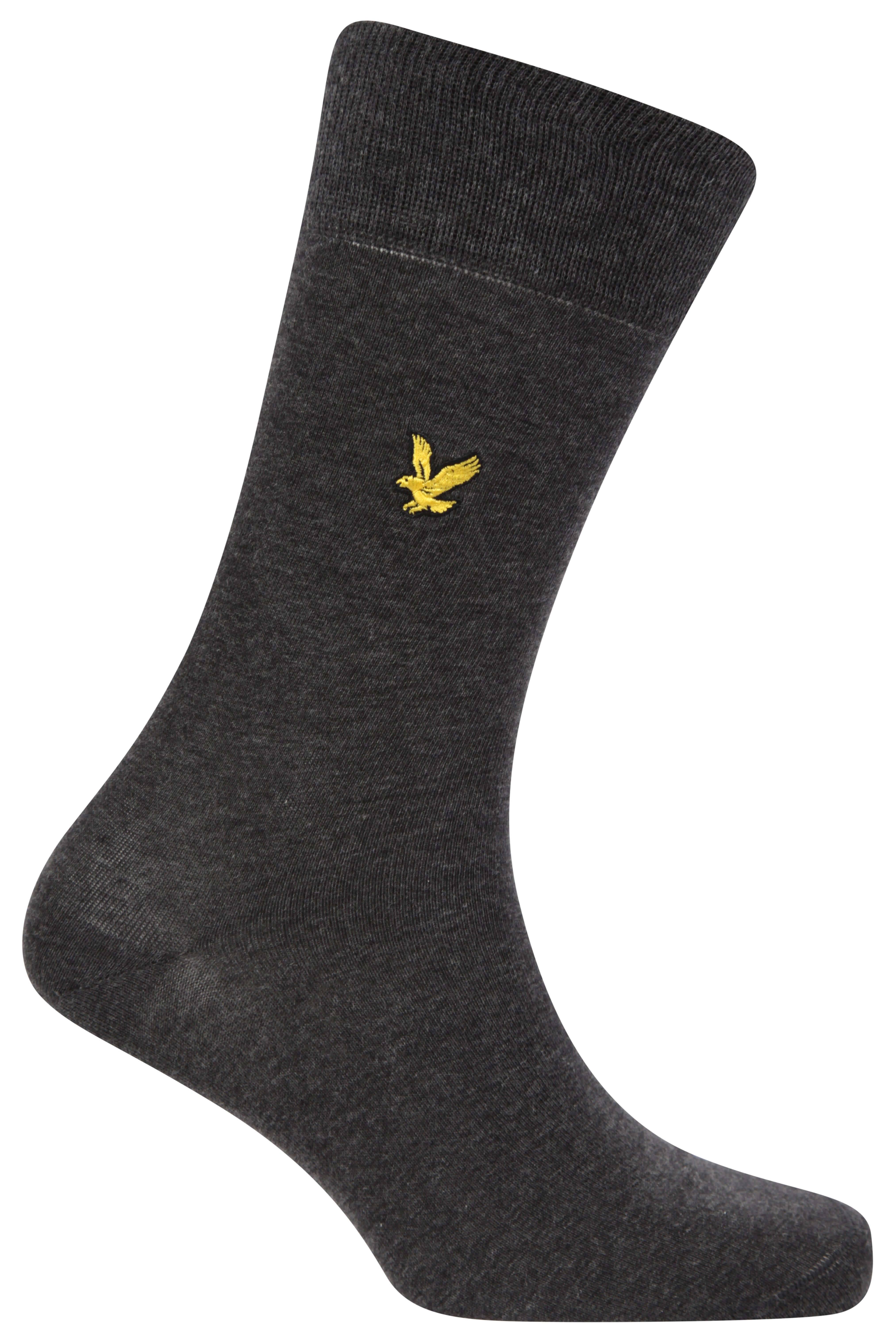 Lyle & Scott 5 Pack Dress Socks - Black/Peacoat/Grey/Charcoal