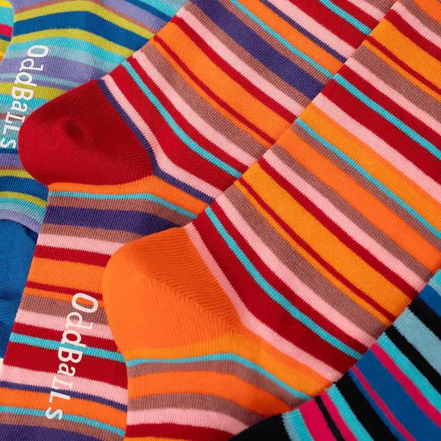 Oddballs Stripes Bundle 6 Pack Sock Bundle - Multi