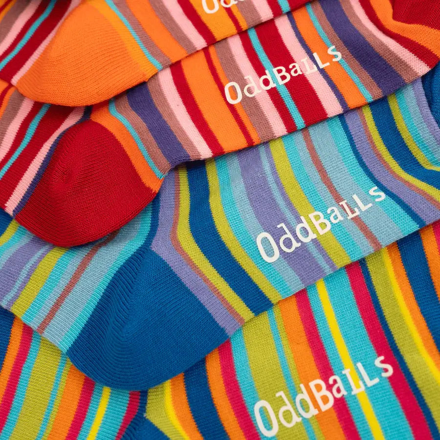 Oddballs Stripes Bundle 6 Pack Sock Bundle - Multi