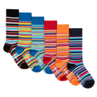 Oddballs Stripes Bundle 6 Pack Sock Bundle - Multi