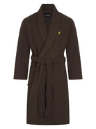 Lyle & Scott Lucas Towelling Dressing Gown Brown - Image 1