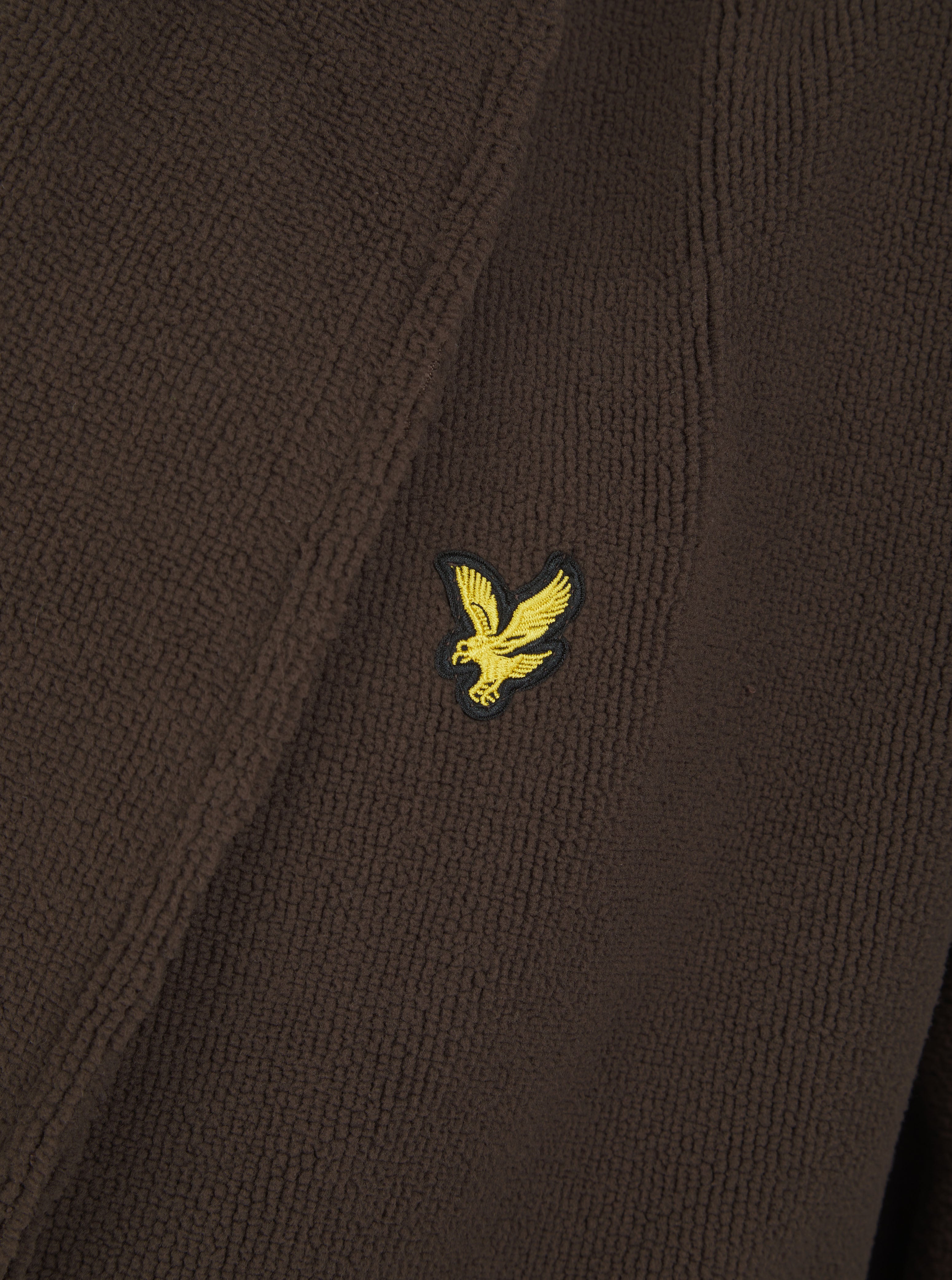 Lyle & Scott Lucas Towelling Dressing Gown Brown - Image 2